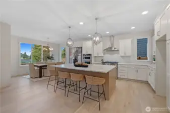 Gorgeous kitchen with KitchenAid appliances.