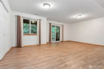 HUGE downstairs primary or family room