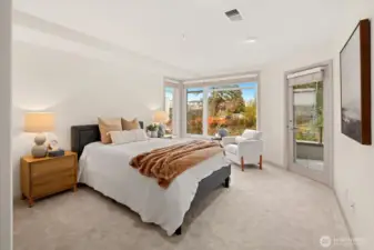 Generous primary suite