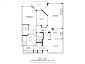Floor plan with measurements
