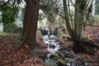 Waterfall on property