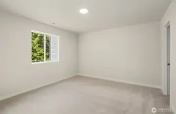 Bedroom upstairs Same design-different sold home.  Finishes vary.