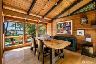 Spacious dining area