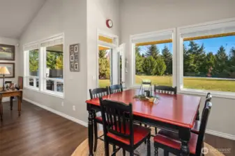 Sunny breakfast nook for everyday dining.