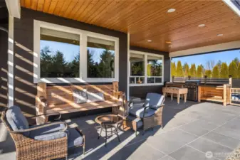 Outdoor living space for easy entertain.