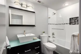 lower level bathroom