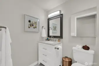 Newly updated bathroom