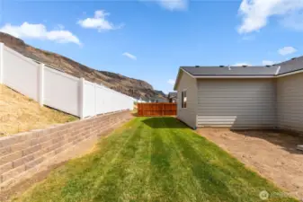 Level lot, ready to add personal touches.