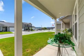 Front covered patio area