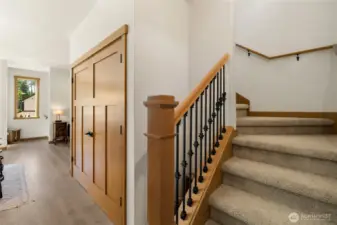 Stairway to upper level