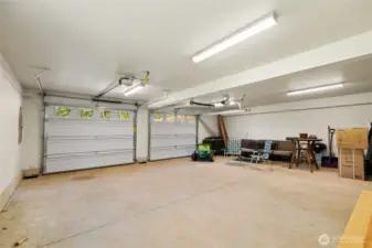 Extra deep 2 car garage
