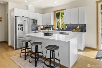 Beautiful modern kitchen with an open airy feel.