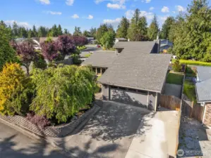 Spacious corner lot and added off-street parking