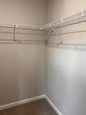 Primary Bedroom walk in closet Example Only