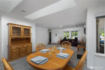 Dining room looking towards the family room