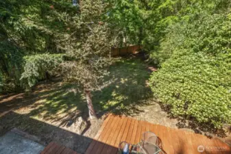 Huge yard and second deck