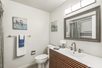 Newly updated main bath