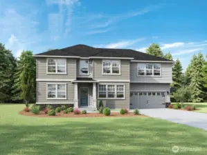Elevation A with a 2 car garage on this home site. Photo's are for representational purposes only.