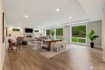 Light-filled living and dining areas create the perfect setting for everyday living and hosting.