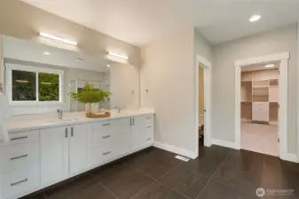 Clean lines, warm natural light, and a freestanding soaking tub—your personal retreat right at home.