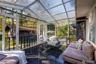 All season sun room.