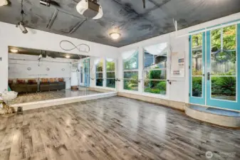 Converted yoga/dance studio!