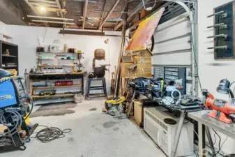 Dedicated shop space.