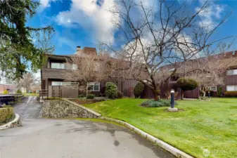 The Beeches at The Trees Condominiums (Rear side of the Beeches) Carports below.