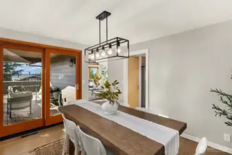 Dining Room w/access to side covered deck