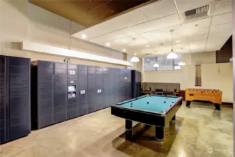 Game room (South Tower, 1st Floor)with pool table, Amazon HUB...