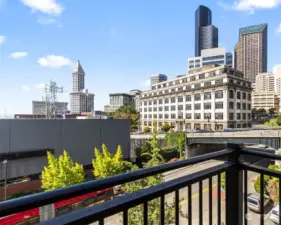 West-facing view from living room balcony