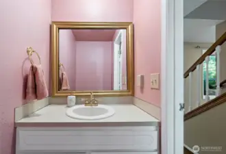 Downstairs half-bath.