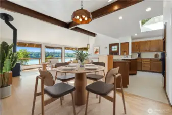 Virtually Staged Dining Room