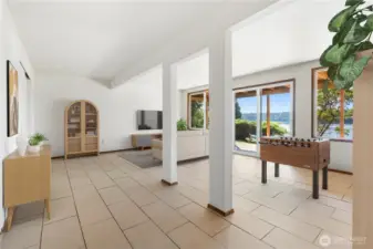 Virtually Staged Daylight Basement Flex Space