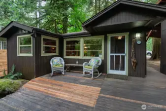 Deck is right out your kitchen door for ease of entertaining.