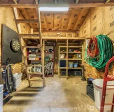 BONUS AREA with lots of storage & overhead storage.
