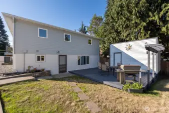 walk-out basement to patio