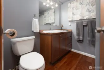 downstairs 3/4 bathroom