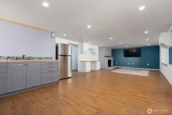 downstairs living space