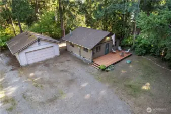 Detached 2-car garage for all of your storage needs.
