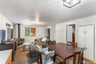 Open living space from the kitchen making this the heart of the home.