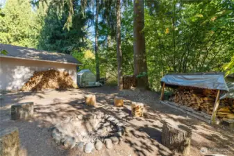 Backyard firepit for nights with friends and family.