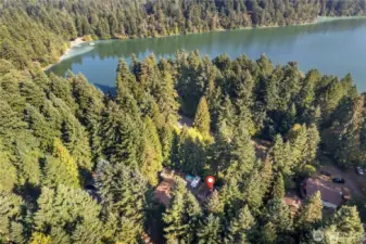 Just a short walk to Clear Lake from your own, private trail.
