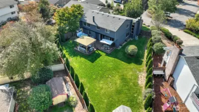 Bird’s-eye view of your private backyard retreat.