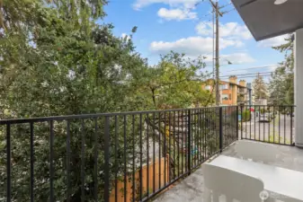One of two patios off the 2nd floor.