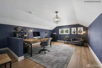 Virtually staged- Upper area in shop!