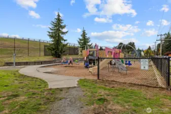 Across the street from Cedar Pointe there is a large park and a playground.