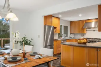 Spacious Kitchen with ample cabinetry, countertops. Great for entertaining and the home chef!