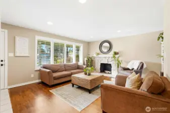 South facing windows provide abundant natural light.