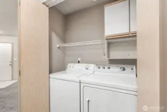 Laundry Room off Hallway inside Unit